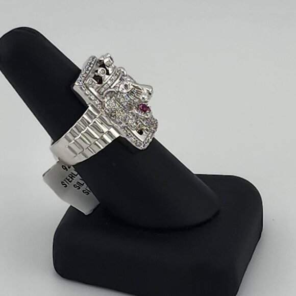 New Sterling Silver Lion Ring for Men –  925 Design - Picture 10 of 15